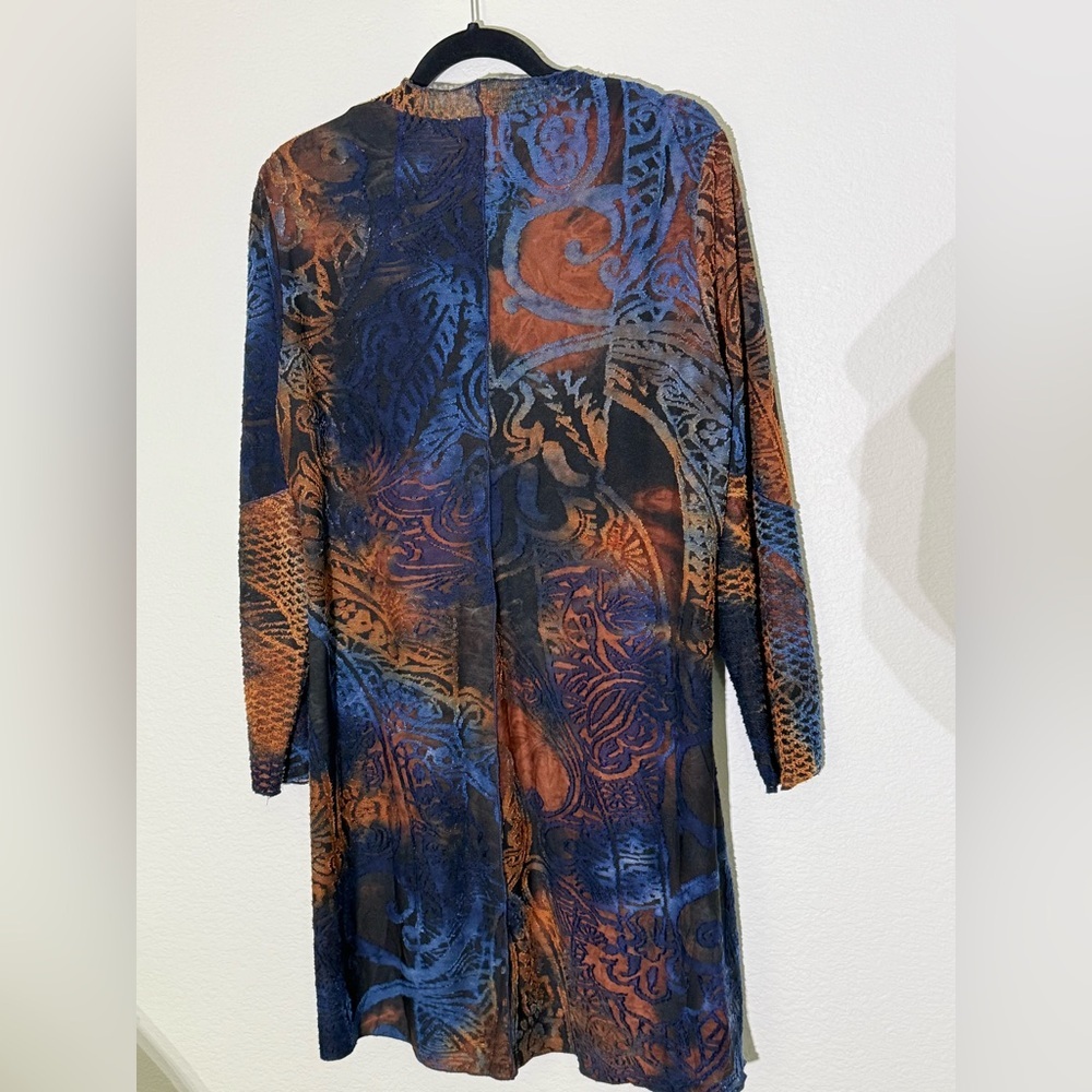 Kamana Open Front Multicolor Waterfall Cardigan, … - image 7